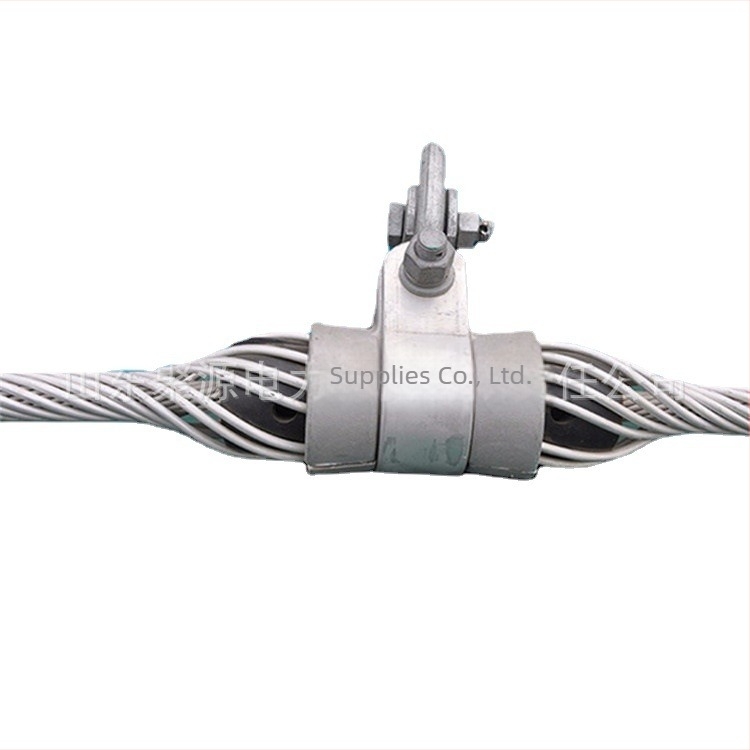 Cleme ADSS pentru fibră opticǎ, fixare de suspensie pre-torsionată din aliaj de aluminiu, distanță 200 m