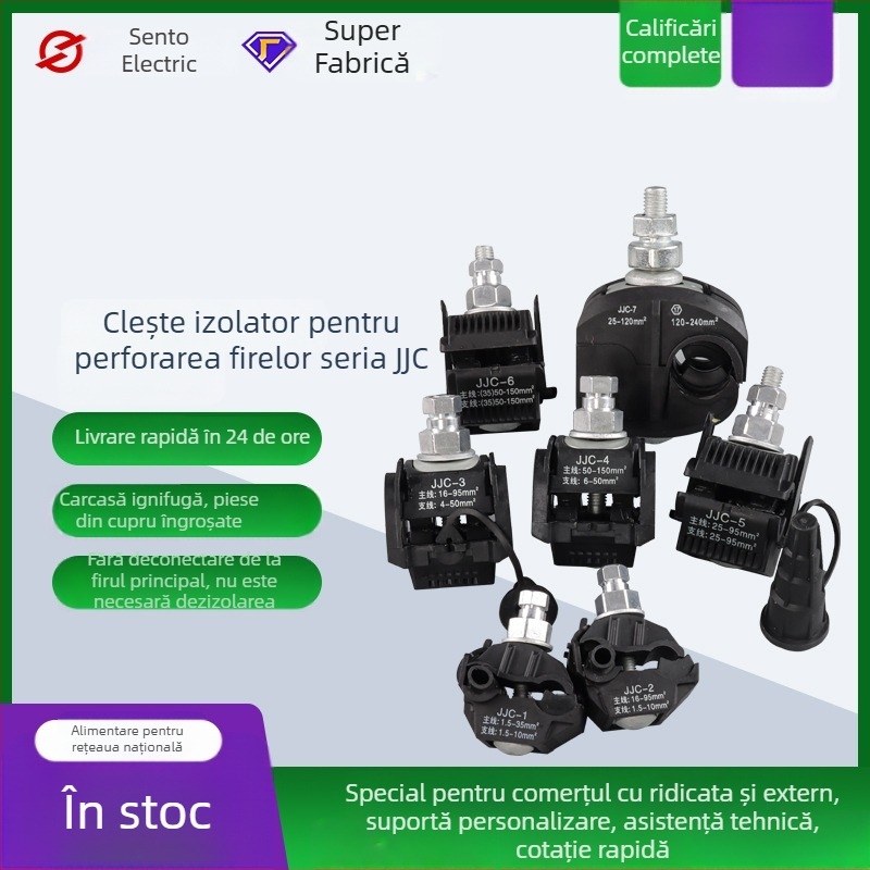 Bloc terminal tip Amp pentru cabluri de joasă tensiune, ramificator de cabluri impermeabil, clemă izolată cu înțepare, accesorii electrice