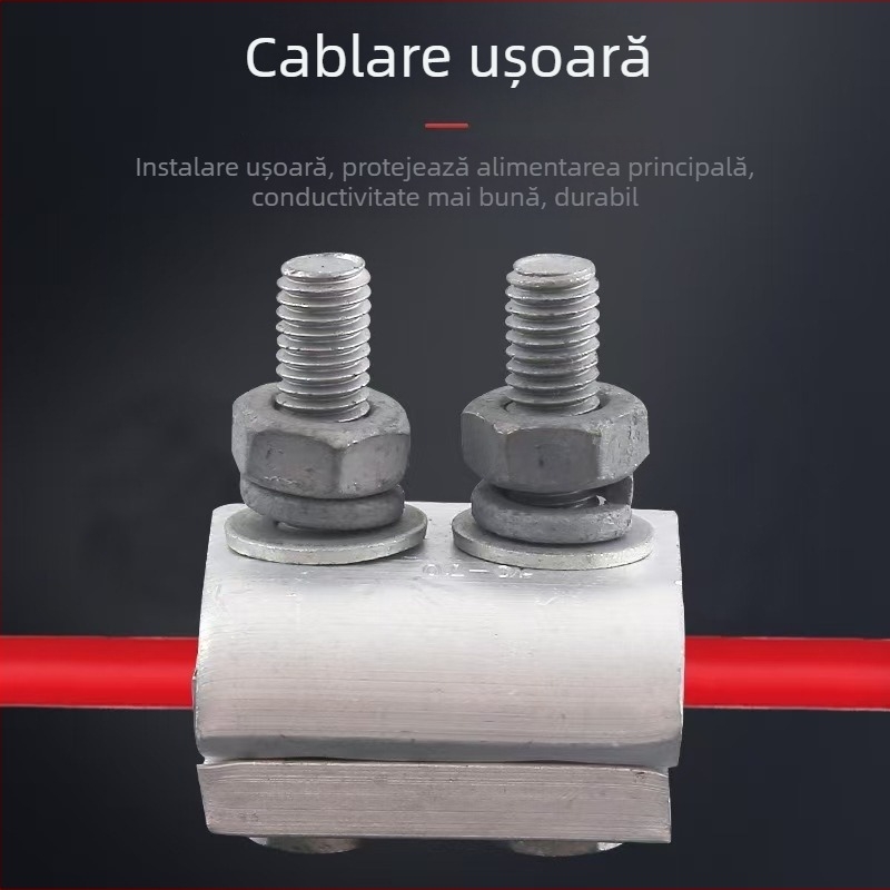 Clema de cablu cupru-aluminiu pentru tranziție, impermeabilă, canal pentru cabluri