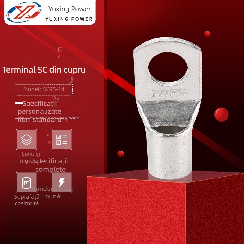 SC95-14 Terminal din cupru, conector tubular pentru cablu