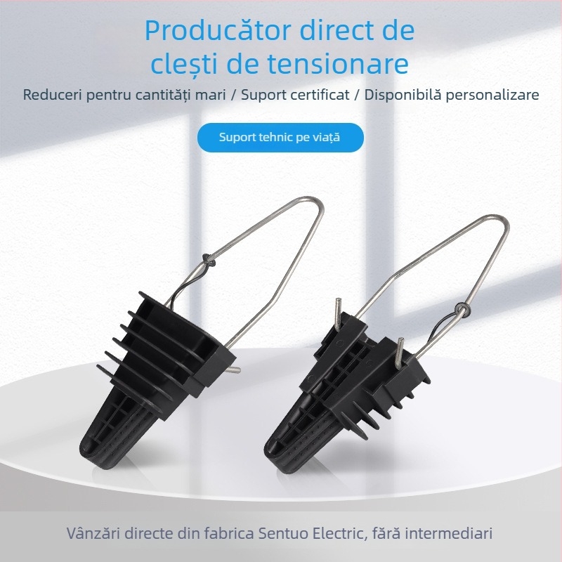 Clemă de tensiune din plastic LA1PA25, cleme în formă de șa pentru cabluri, instalații la înălțime, cabluri 4×16–25 mm², 1 kV