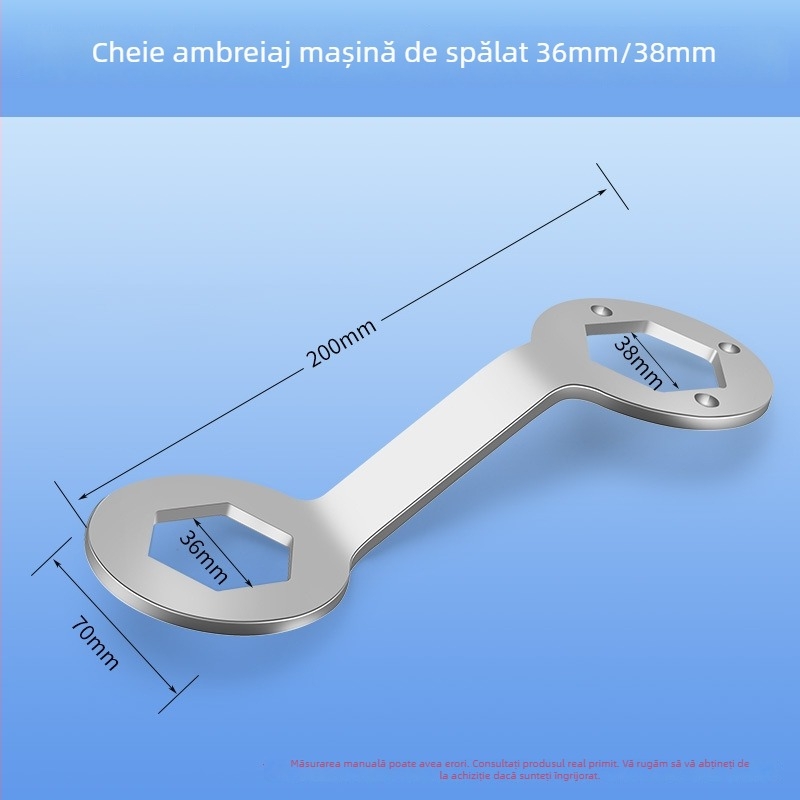 Unealtă pentru demontarea tamburului mașinii de spălat, șurubelniță multifuncțională și cheie cu trei brațe pentru curățarea și repararea tamburului interior