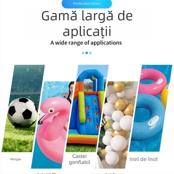 Pompă de mână din plastic, acțiune dublă, portabilă pentru paturi gonflabile