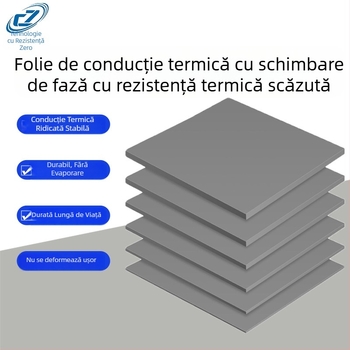 Pad termic din silicon cu formă specială, cu material cu schimb de fază, pentru disiparea căldurii la invertorul CPU, placă izolatoare din silicon cu conductivitate termică ridicată