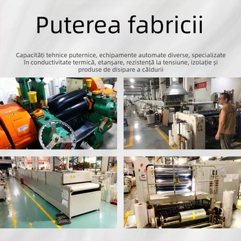 Folie din silicon conductiv termic pentru răcire, garnitură flexibilă de izolație din silicon, rezistentă la flacără UL-94, -40 până la 200°C