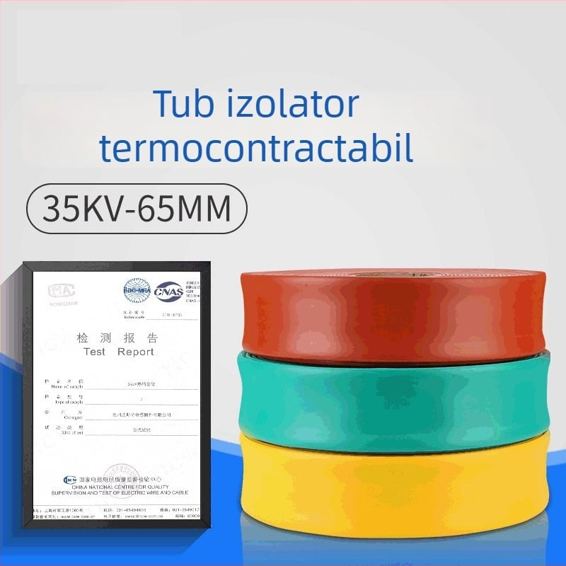 Minshen manșon izolant termoretractabil 35kV, tricrom (roșu/galben/verde), rezistență înaltă, 125°C, ecologic