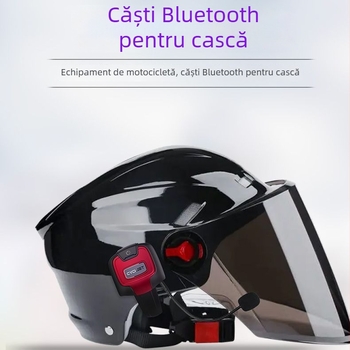 Set Bluetooth pentru cască de bicicletă cu sunet prin aer și reducere a zgomotului ENC