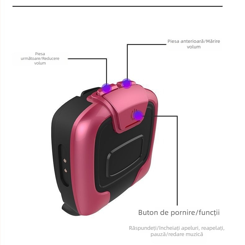 Set Bluetooth pentru cască de bicicletă cu sunet prin aer și reducere a zgomotului ENC