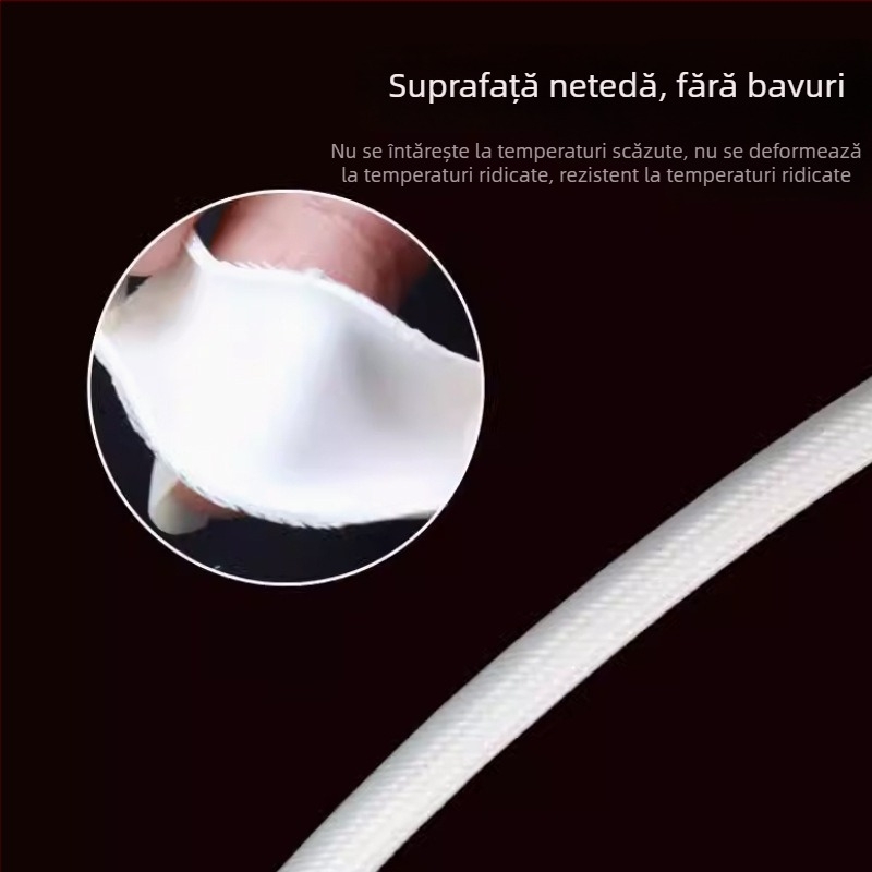 Tub din silicon personalizat în fabrică, cu strat interior din cauciuc și înveliș exterior din fibră de sticlă, rezistență la temperaturi înalte, ignifug, 2,5 kV