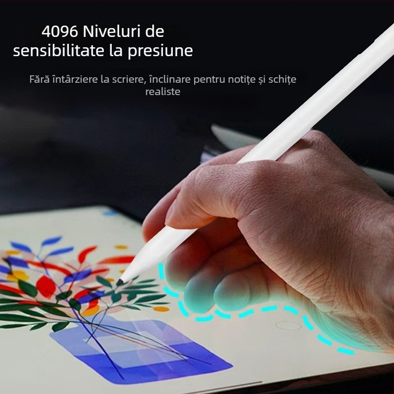 Stylus capacitiv cu 4096 niveluri de presiune, atașare magnetică, certificat USI, anti atingere accidentală, pentru Xiaodu Learning Machine și tablete Google