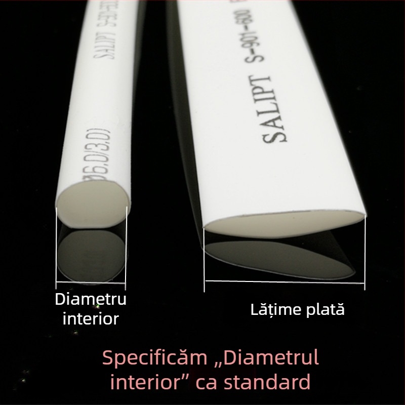 Sanlian tub termoretractibil de 2 mm, EVA ecologic, izolație neagră
