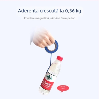 Bandă izolatoare PVC ignifugă, impermeabilă, rezistentă la temperaturi înalte, lată, aderență puternică, negru/alb, tambur mare