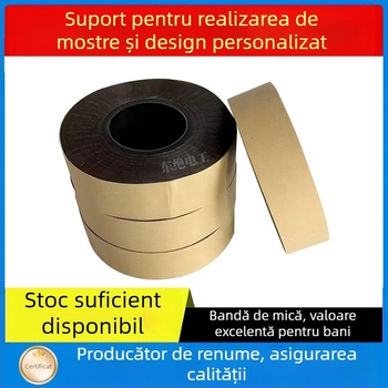 Bandă de mica cu adeziv siliconic; rezistență la temperaturi înalte și tensiuni; galbenă pentru cabluri, clasă 5450H