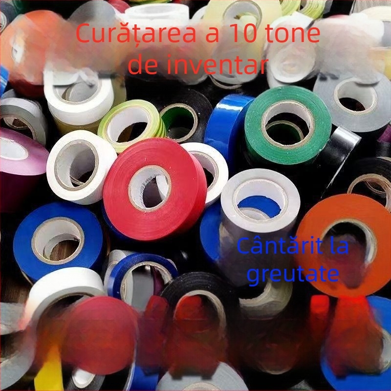 Bandă izolatoare din PVC, neagră, impermeabilă, ignifugă, ultra-subțire, rezistentă la uzură, pe rolă mare