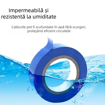 Bandă izolatoare din PVC pentru electricitate, procesare personalizată, bandă neagră impermeabilă