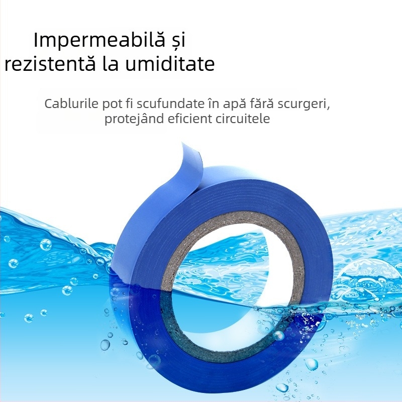 Bandă izolatoare din PVC pentru electricitate, procesare personalizată, bandă neagră impermeabilă