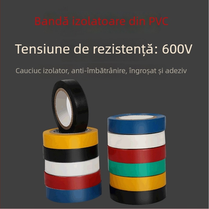 Bandă izolatoare PVC 3M – rezistentă la foc, impermeabilă, pentru electricitate