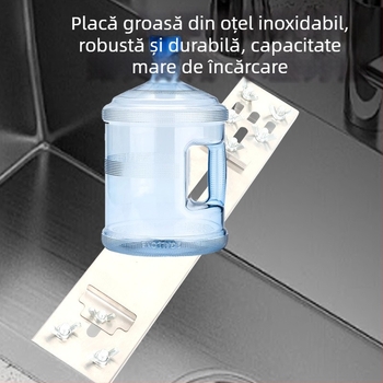 Suport din oțel inoxidabil pentru piatră de ascuțit pentru chiuvetă, suport reglabil telescopic pentru bucătărie