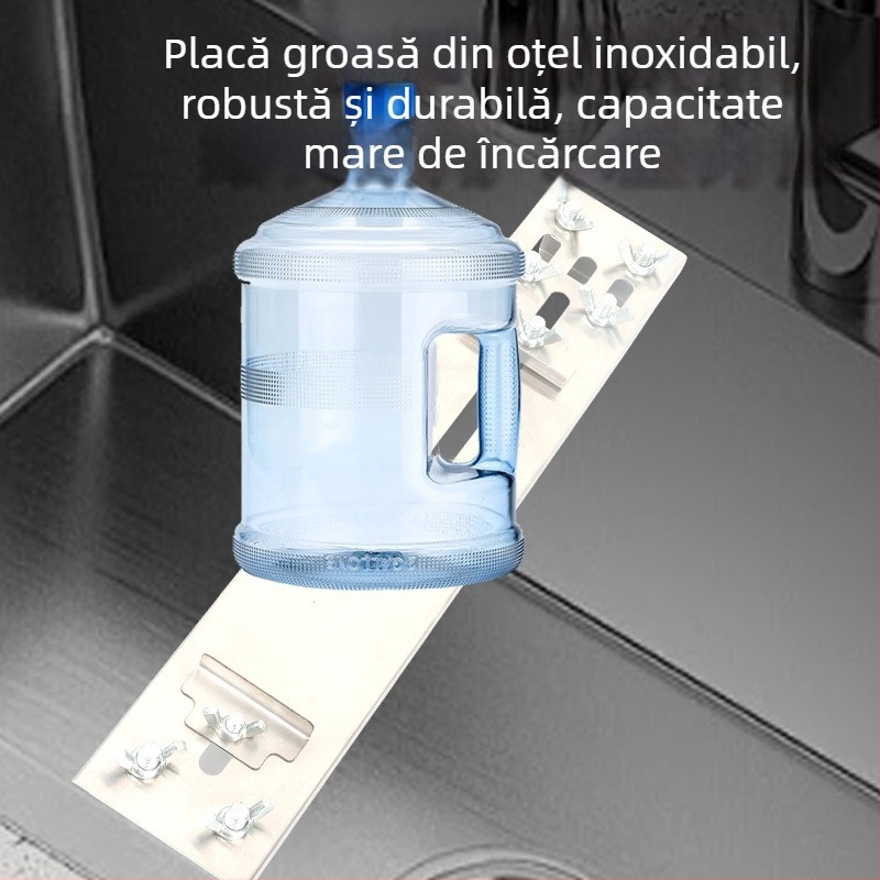 Suport din oțel inoxidabil pentru piatră de ascuțit pentru chiuvetă, suport reglabil telescopic pentru bucătărie