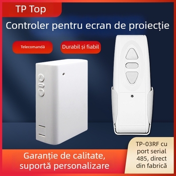 TP-03/458 Controler fără fir pentru perdea, telecomandă pentru ridicarea perdelei și suport pentru proiector