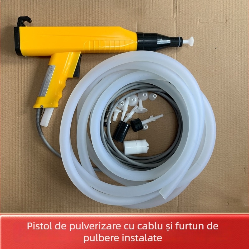 Pistol electrostatic KCI, pulverizator pentru vopsea pudră, pistol electrostatic cu pulverizare încorporat, accesorii pentru pulverizare electrostatică