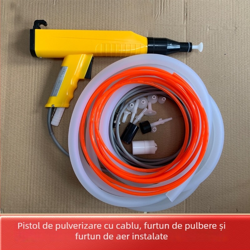 Pistol electrostatic KCI, pulverizator pentru vopsea pudră, pistol electrostatic cu pulverizare încorporat, accesorii pentru pulverizare electrostatică