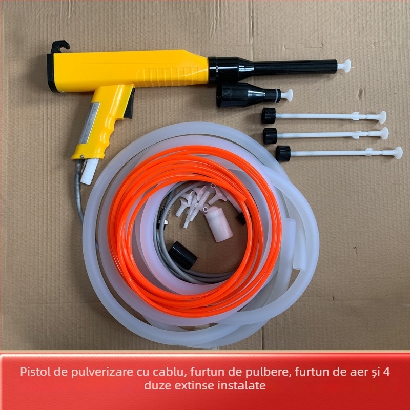 Pistol electrostatic KCI, pulverizator pentru vopsea pudră, pistol electrostatic cu pulverizare încorporat, accesorii pentru pulverizare electrostatică