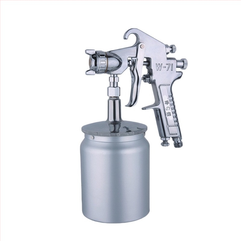 Pistol de pulverizare Pingzhi W-71/W101/W77 cu recipiente duale pentru vopsire auto și mobilier, pulverizare cu atomizare înaltă pentru uși glisante