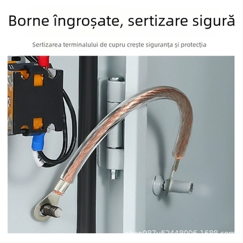 Cablu de împământare pentru înaltă tensiune, acoperire plastică transparentă, conductor din oțel cu înveliș de cauciuc, cablu izolat 2,5/4/10 mm²