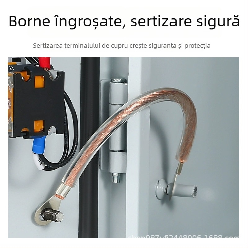 Cablu de împământare pentru înaltă tensiune, acoperire plastică transparentă, conductor din oțel cu înveliș de cauciuc, cablu izolat 2,5/4/10 mm²