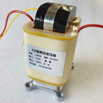Transformator de înaltă tensiune tip CD, 10 kV la 220 V, izolație monofazată, 2400 V, 5 kV, 7 kV, 200 W