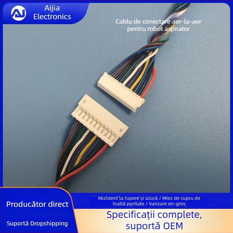 Cablu de docking pentru aspirator robot cu conectori terminali