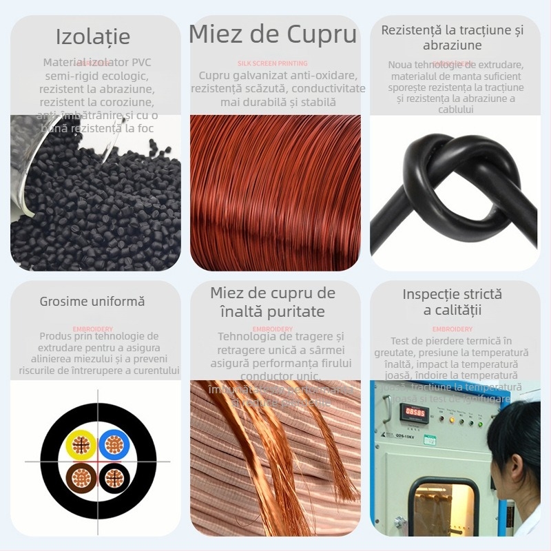 Cablu de docking pentru aspirator robot cu conectori terminali