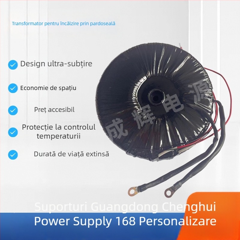 Transformator toroidal de înaltă putere cu izolație și nucleu inelar impermeabil, pentru aplicații audio, 3–15 kW
