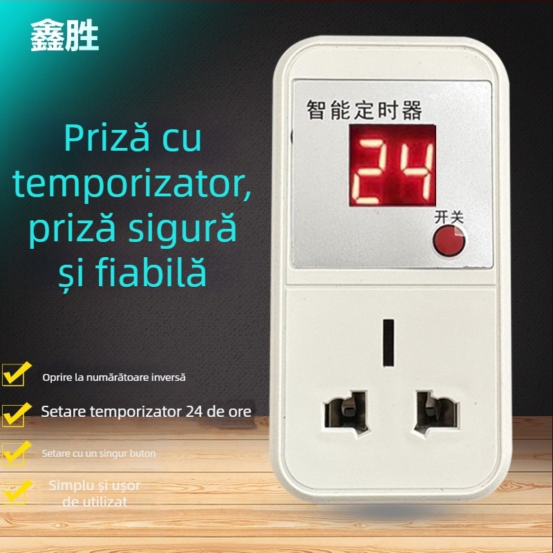 Priză inteligentă cu întrerupător temporizator, protecție la suprasarcină pentru vehicule electrice și telefoane, controler 220V