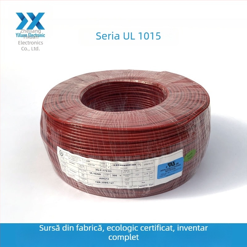 Cablu electric UL1015, multifuncțional, prelucrare personalizată, 18 AWG