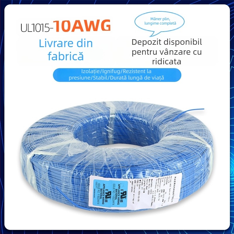 Cablu electric UL1015, multifuncțional, prelucrare personalizată, 18 AWG