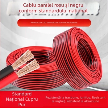 Standard Național 0.5 mm² fir RVB paralel, cablu LED 0.3, cablu dublu paralel din cupru pur 0.75 mm²