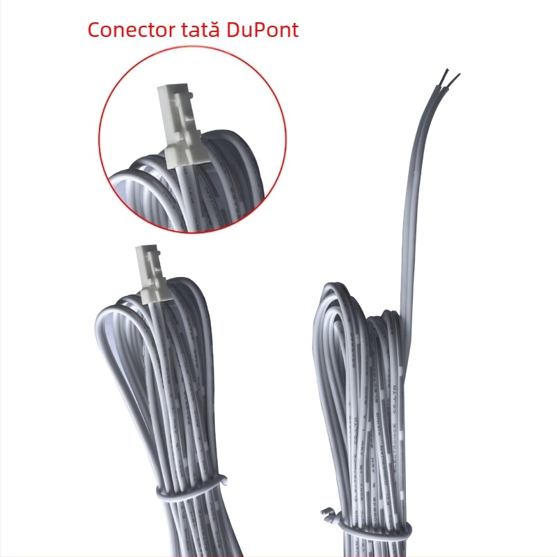 Cablu de cablare LED cu conectori DuPont de 2,54 mm, pentru iluminat în dulap și garderobă, cablu de extindere pentru bandă LED, 2 pini masculin și feminin, cupru pur