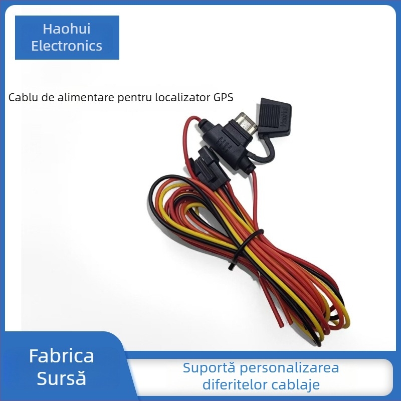Cablu de alimentare extins pentru GPS tracker SM4, 4 conductori, pentru vehicule