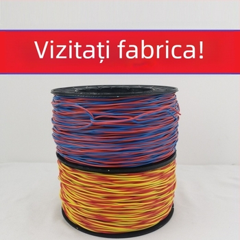Sârmă cu nucleu de cupru 0.52/0.62 mm, sârmă din oțel galvanizat cu două fire și cablu de prelungire cu nucleu de cupru pentru tuneluri miniere, role de 200 m