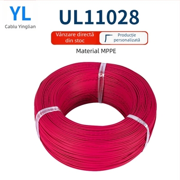 Cablu MPPE izolat, 24 AWG, UL11028 certificat, 105°C, 600V