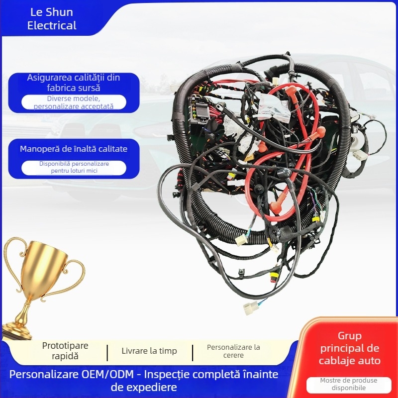 Ansamblu principal de cabluri auto, cu fascicul de cabluri de control pentru vehicule electrice și motoare cu ardere internă