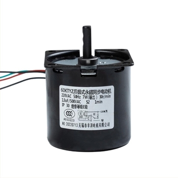 60KTYZ motor sincron cu cuplu înalt, 220V, reductor cu dinți, micro motor cu magnet permanent