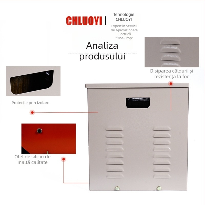 Transformator de izolare uscat trifazat SG-3KVA, personalizat, 380V la 220V pentru sisteme fotovoltaice
