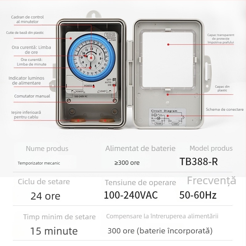Temporizator mecanic TB35 TB388R TB358K TB388N9E TB35N