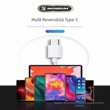 Căști USB-C cu fir pentru Huawei P40, P30, Xiaomi 10 și dispozitive Letv