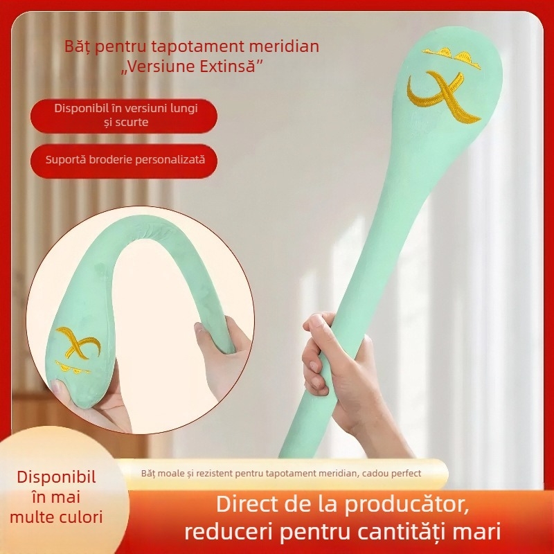 Masaj prin tapping Meridiane – Ciocan bețișor pentru spate și umeri, instrument din medicina tradițională chineză pentru deblocarea blocajelor