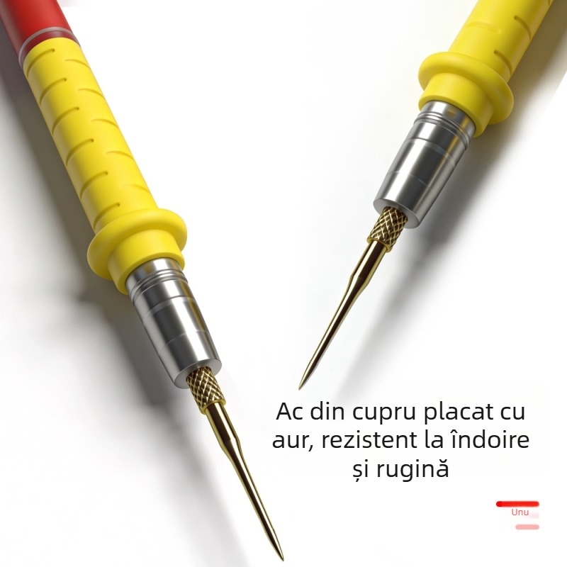 Leaduri de test universale pentru multimetru, vârfuri speciale, înaltă precizie, durabile, îngroșate și prelungite, destinate electricianilor