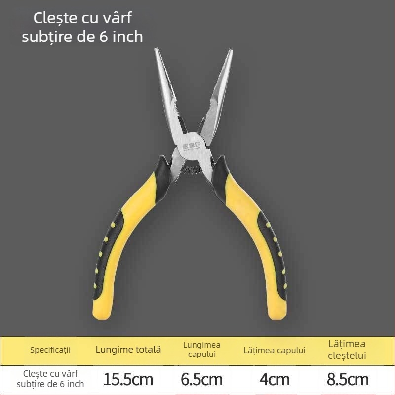 Clește industrial în stil japonez – clește multifuncțional pentru cabluri, clește cu vârf subțire, tăietor de cabluri electrice, unelte metalice